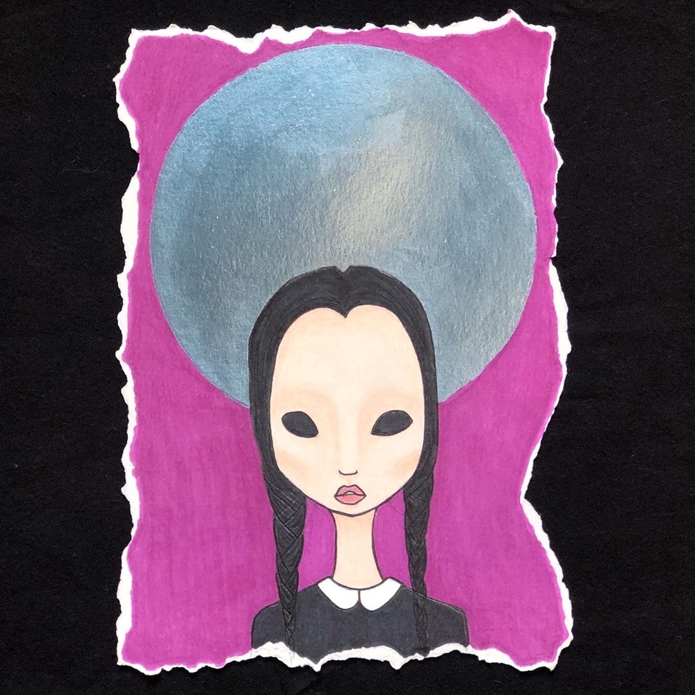 “Wednesday” Moon Spirit Art Print 5” by 7”